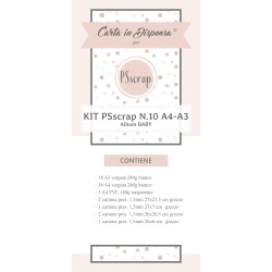 KIT PSSCRAP N.10 Album Baby A4 - A3