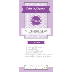 KIT PSSCRAP N.8 Album dei Primi Ricordi A4