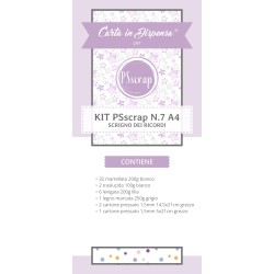 KIT PSSCRAP N.7 Scrigno dei Ricordi A4 - A3