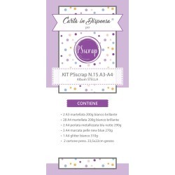 KIT PSscrap N.15 album Stella A4 - A3