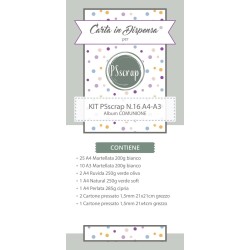 KIT PSscrap N.16 album Comunione A4 - A3