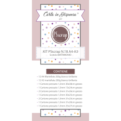 KIT PSscrap N.18 scatola Matrimonio A4 - A3