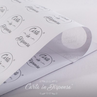 Conf. D. 6cm Etichetta rotonda adesiva A4 bianco R310