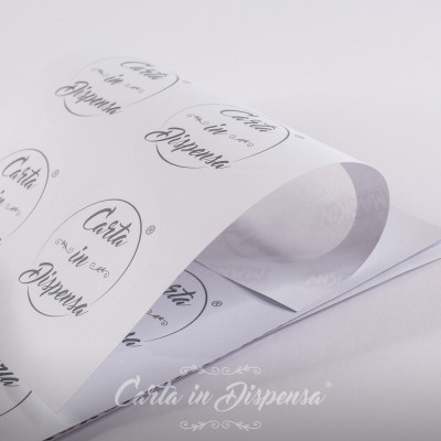 Conf. D. 8,5cm Etichetta rotonda adesiva A4 bianco R315