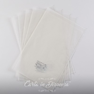 50pz Sacchetti 36x26+2 Carta pergamino (glassina)