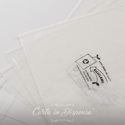 50pz Sacchetti 36x26+2 Carta pergamino (glassina)