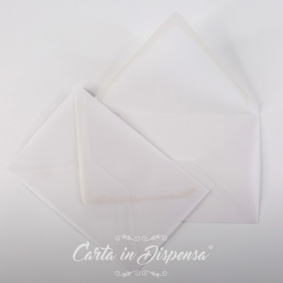 Conf. Buste TRASLUCIDA bianco 12x18