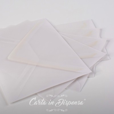 Conf. Buste TRASLUCIDA bianco 12x18