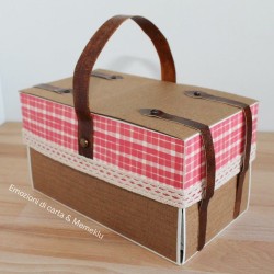 KIT N.2 Emozioni di Carta La Valigia dei ricordi & Scrap-Nic box A4