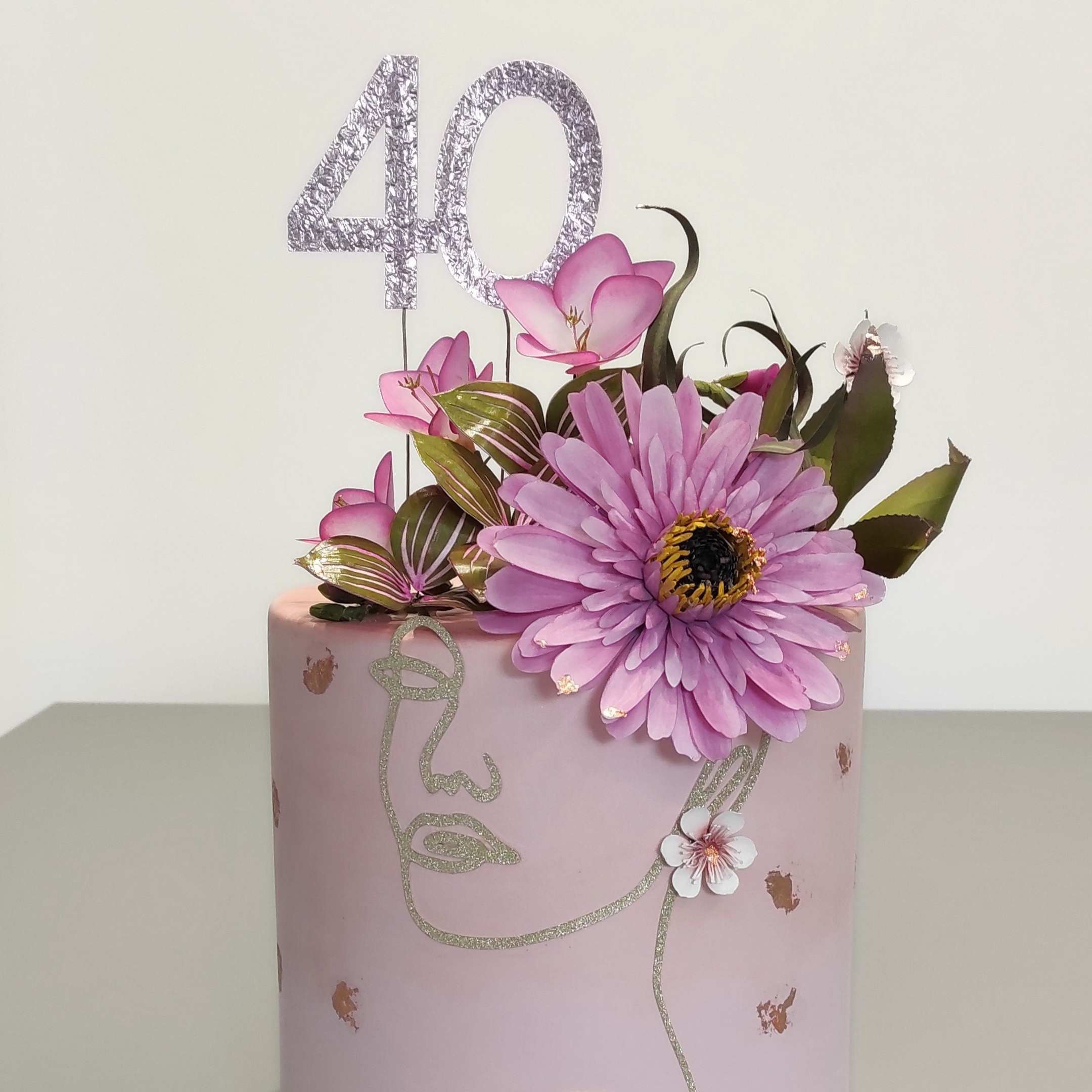 torta scenografica floreale