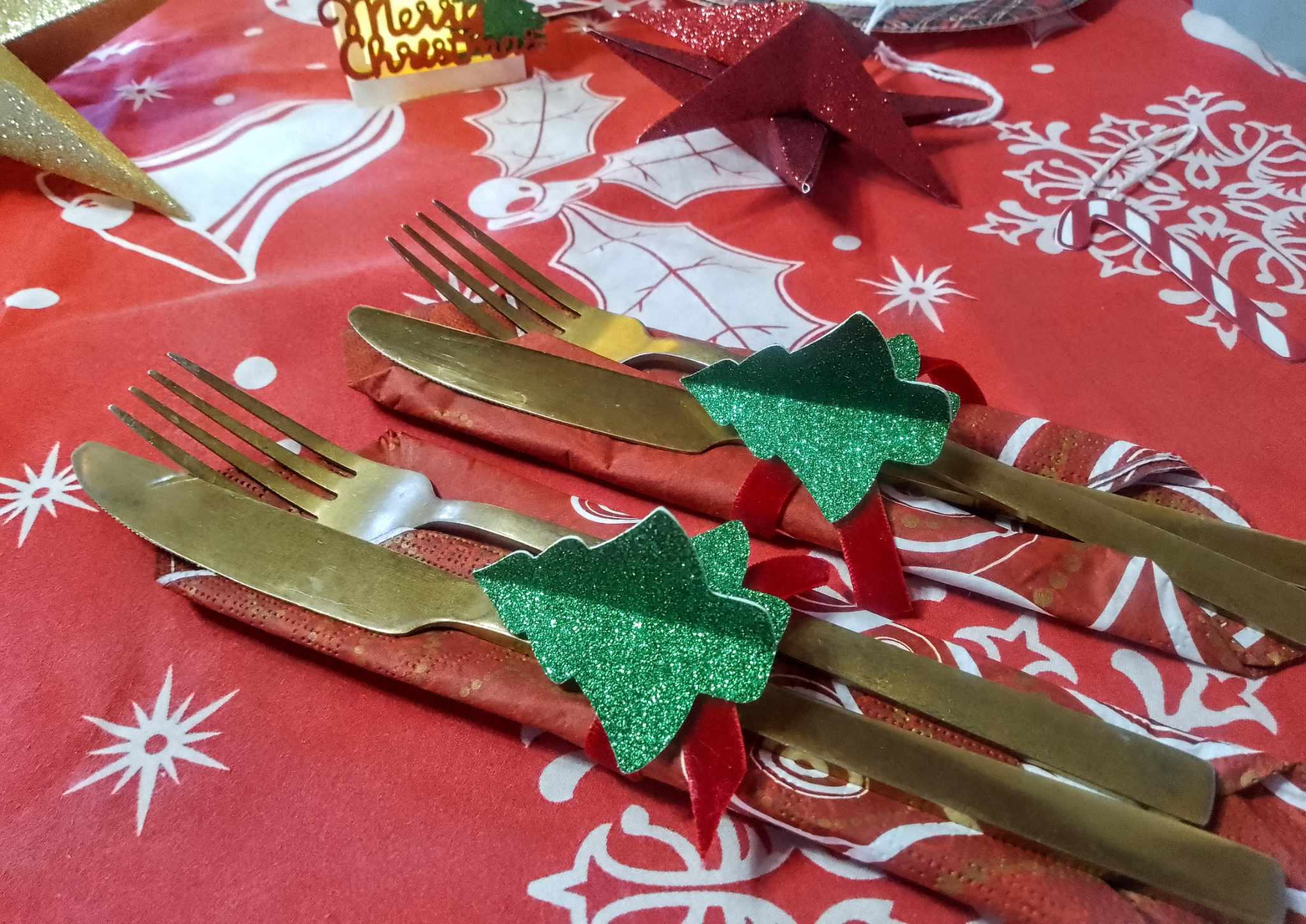 decorazioni tavola natale